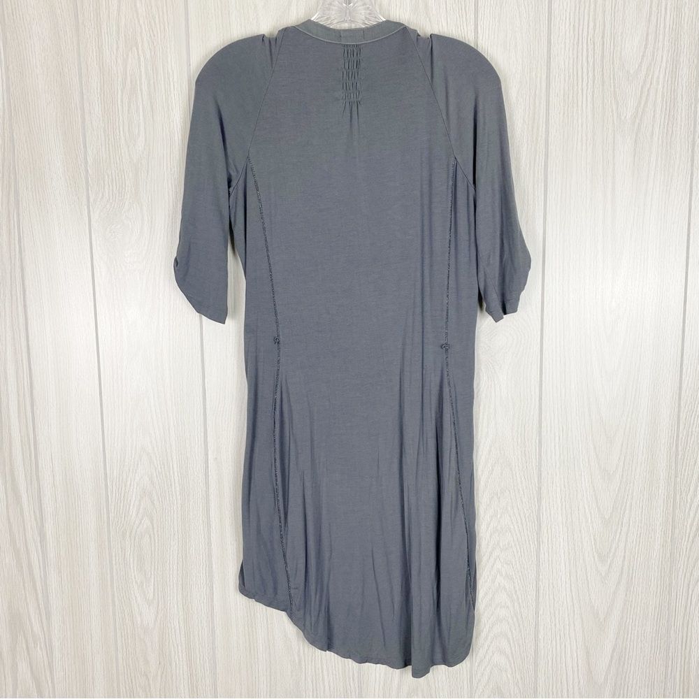 Tiny | Grey Embroidered Tunic Button Front Dress … - image 2